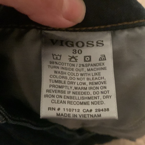 Button fly denim shorts - Picture 4 of 4